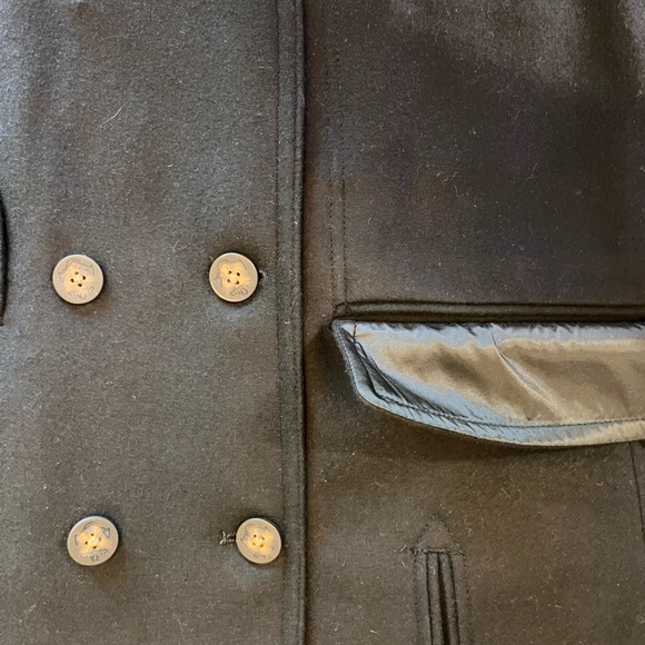 NWT 44L Ralph Lauren Wool Blend Pea Coat MSRP $350 - Picture 13 of 13